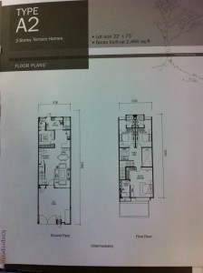 Floor plan for 22x75 