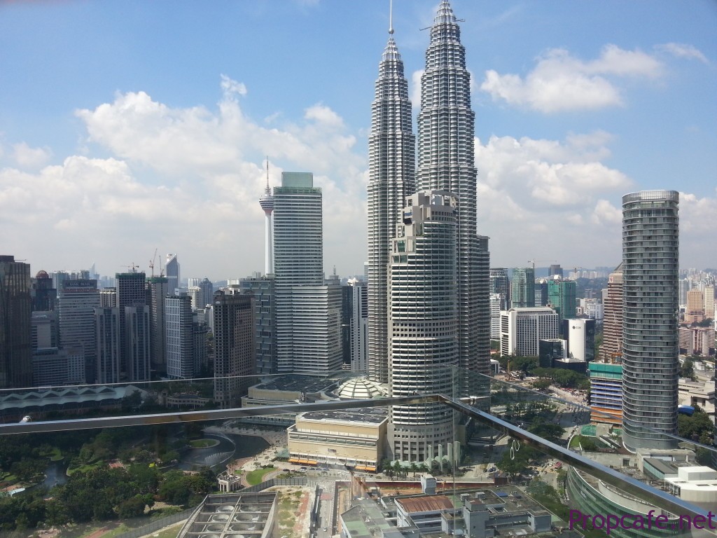 KLCC view from Sky Lounge