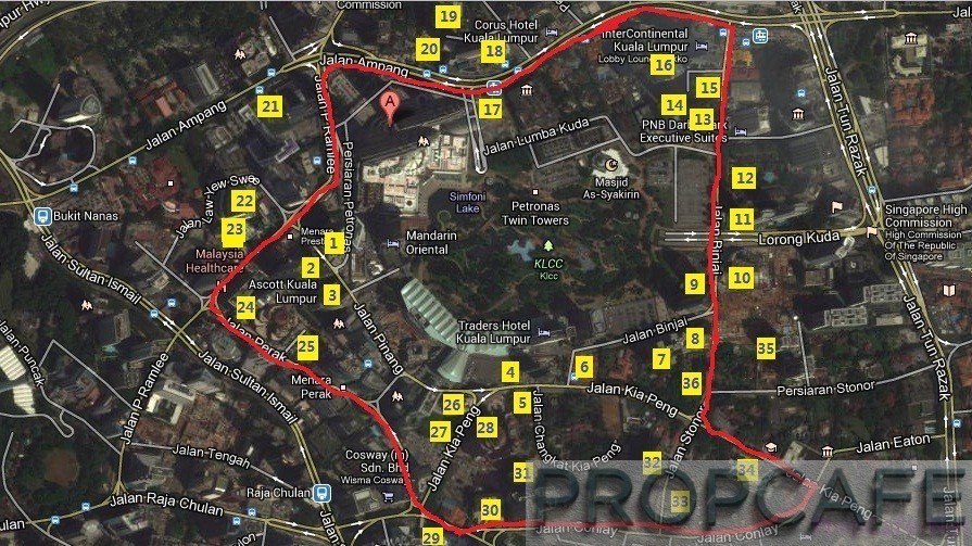 PROPCAFE KLCC Zoning - Zone 1