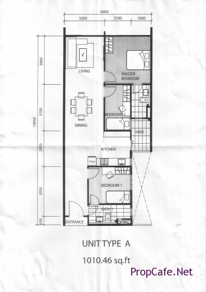 Proposed One Residence Unit Layout