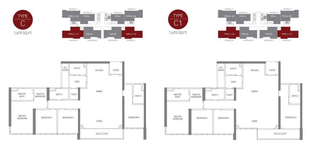 Secoya Residence Type C and C1